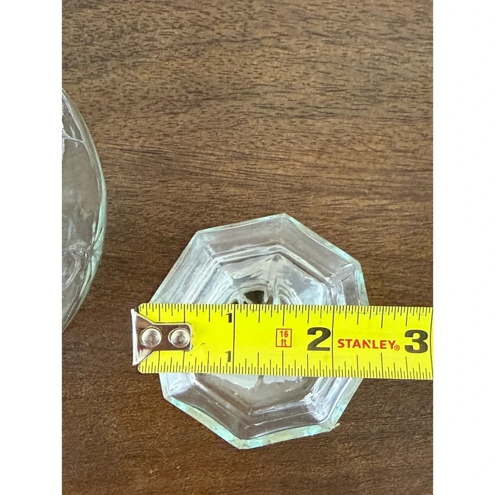 VTG Clear Glass MCM Atomic Starburst‎ Decanter/Bottle with Stopper 10.5
